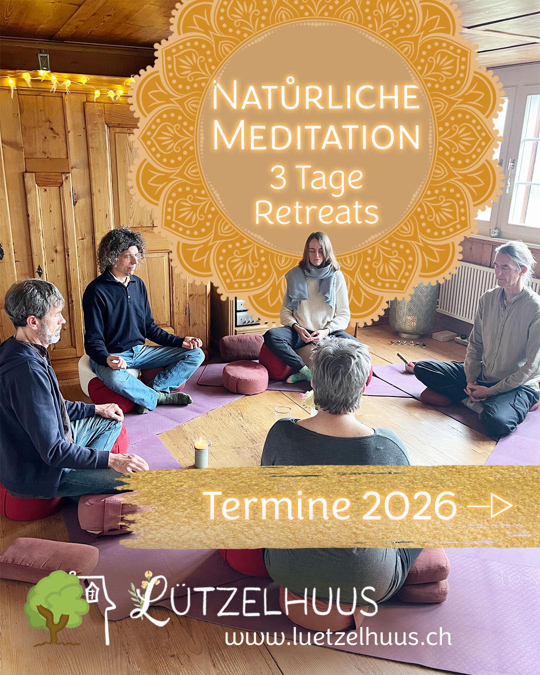 Natürliche Meditation 3 Tage Retreats 2026