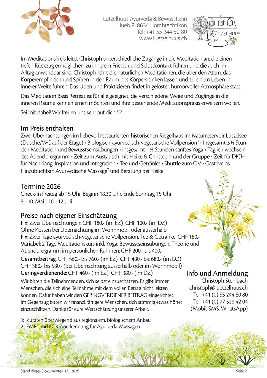 Angebot Meditation PDF